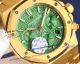 HBF Audemars Piguet Royal Oak Chronograph green face yellow gold replica watch  (5)_th.jpg